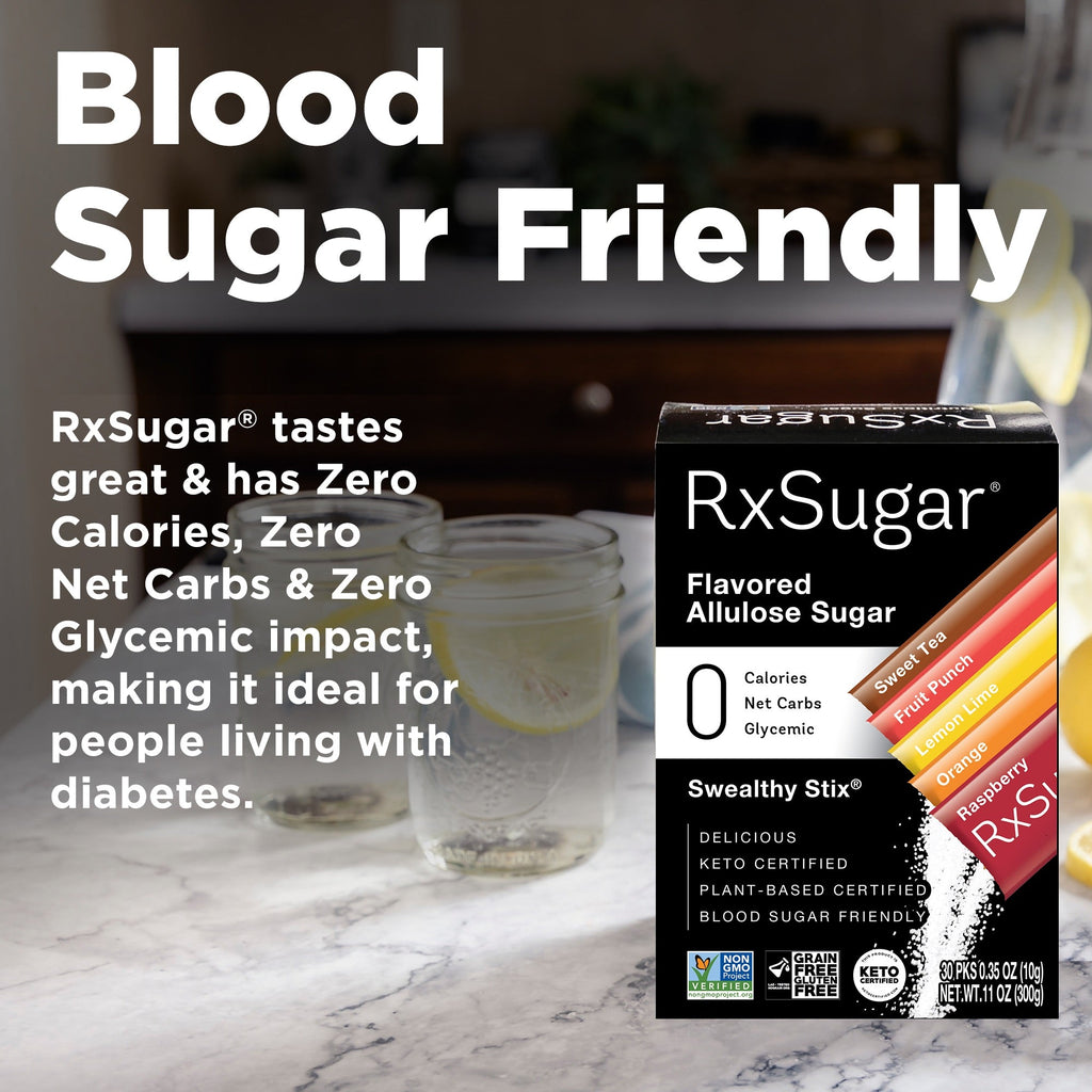 RxSugar Flavored Allulose Sugar Swealthy Stix