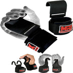 Mrx Weight Lifting Metal Hooks Gym Bodybuilding Workout Deadlift 3 Styles