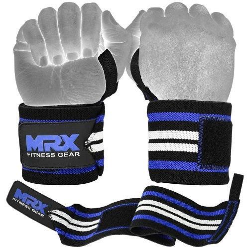 MRX Power Weightlifting Wrist Wraps Premium Quality Bodybuilding Gym Workout Straps