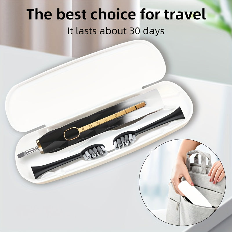 Rechargeable Electric Toothbrush Set for Couples  USB Metal Shaft