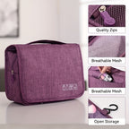 3Layer Hanging Toiletry Bag Travel Storage  More