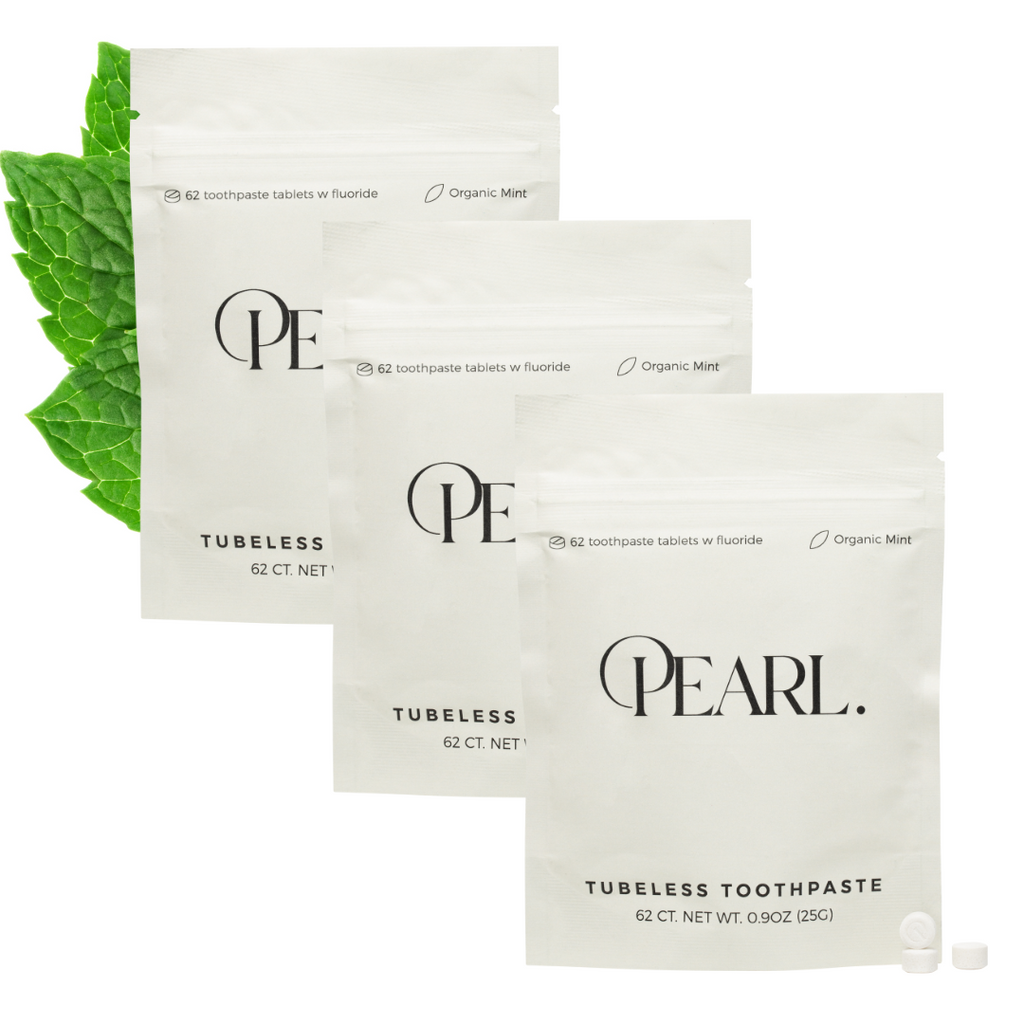 Fluoride Mint Toothpaste Tablets | 186 Tablets | 3 Refill Pouches