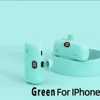 Mini Power Bank 2000/5000mAh Built Cable Portable Mobile Charger Fast Charger