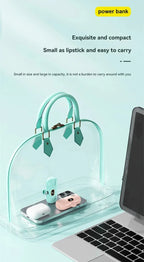 Mini Power Bank 2000/5000mAh Built Cable Portable Mobile Charger Fast Charger