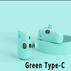 Mini Power Bank 2000/5000mAh Built Cable Portable Mobile Charger Fast Charger