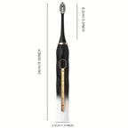 Rechargeable Electric Toothbrush Set for Couples  USB Metal Shaft