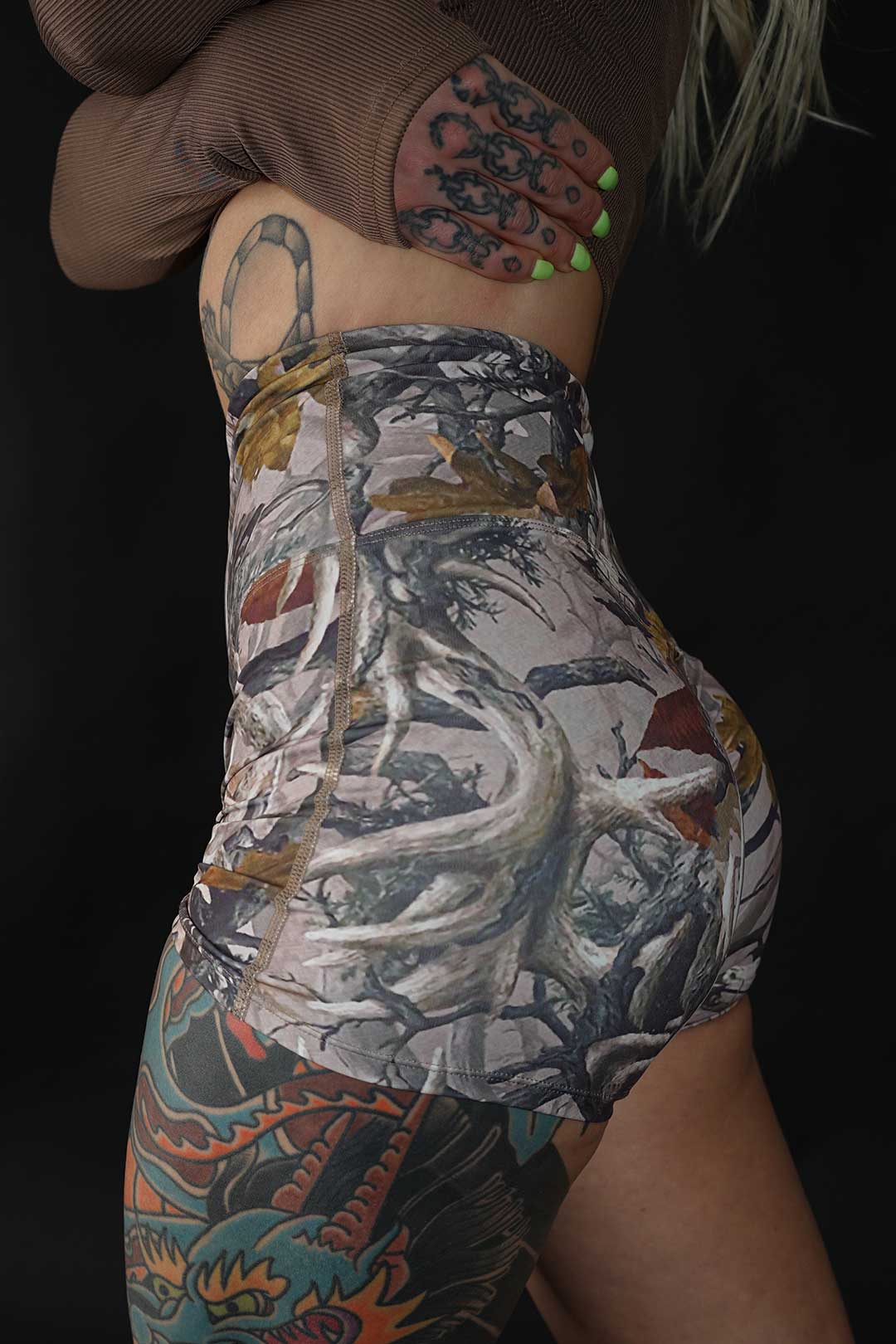 Bone Camo Gym Shorts