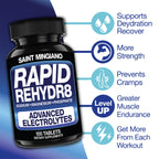 Rapid Rehydr8 Electrolyte Supplements 100 Capsules – Aid in The Prevention of Cramping and Supports Muscle Endurance and Recovery