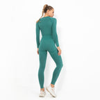 Autumn Yoga set Women Gym Clothes Seamless Fitness Sportswear Tracksuit Long Sleeve Shirts Leggings Workout Clothing Outfits-2