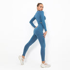 Autumn Yoga set Women Gym Clothes Seamless Fitness Sportswear Tracksuit Long Sleeve Shirts Leggings Workout Clothing Outfits-3