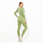 Autumn Yoga set Women Gym Clothes Seamless Fitness Sportswear Tracksuit Long Sleeve Shirts Leggings Workout Clothing Outfits-14