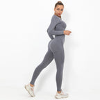 Autumn Yoga set Women Gym Clothes Seamless Fitness Sportswear Tracksuit Long Sleeve Shirts Leggings Workout Clothing Outfits-6